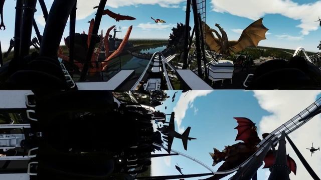 Extreme 360° VR Roller Coaster Ride Will Pump your Adrenaline! смотреть онлайн