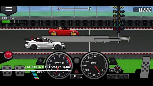ПРОПУСК ПРОГРЕВА ШИН И КАК СТАРТОВАТЬ В PIXEL CAR RACER! смотреть онлайн