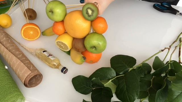 Букет из Фруктов! Оригинальный подарок на праздник! Bouquet of Fruit Master Class смотреть онлайн