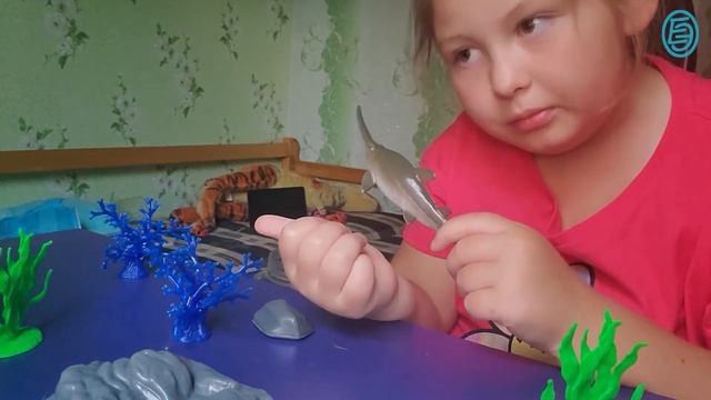 Игры морские обитатели, морские животные, подводные монстры, обитатели моря, морские игрушки детям.