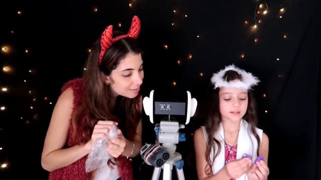 ASMR 3Dio: Anjinho e Diabinho nas suas orelhas! Feat. Luiza aro top смотреть онлайн