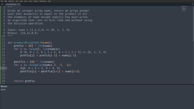 Product of Array Except Self (Leetcode 238) [Python3] смотреть онлайн
