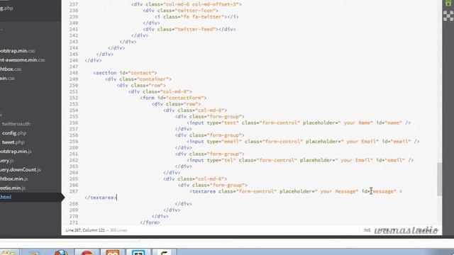 #7 -Contact Area Markup ( Bootstrap html template development) смотреть онлайн
