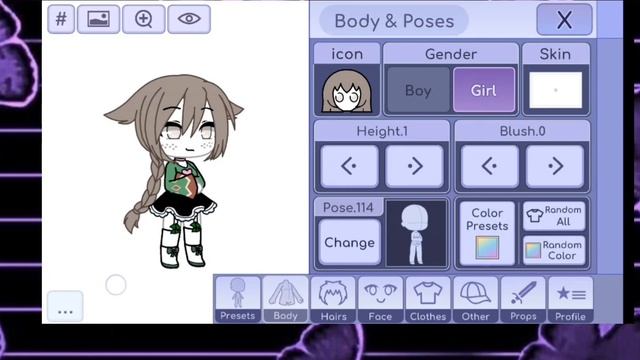 как сделать ещё один подбородок?туториал|Гача Лайф| смотреть онлайн