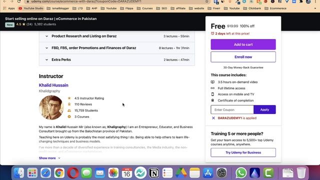 Hurry Up | 100% Free Youtube, SEO & E-commerce Courses For Limited Time