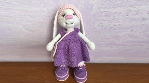 Вязание крючком - Зайка в стиле Тильда (вариант Головы №2).