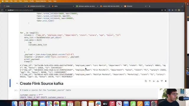 Learn How to Use Apache Flink with Kafka & Build Transactional Datalakes on S3 using PyFLink Locall смотреть онлайн