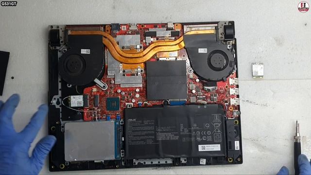 How To Replace (WLAN) WiFi Card Replace ASUS ROG Strix G G531GT / Disassembly And Assembly смотреть онлайн
