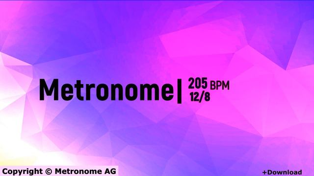 205 BPM Metronome 12/8 смотреть онлайн