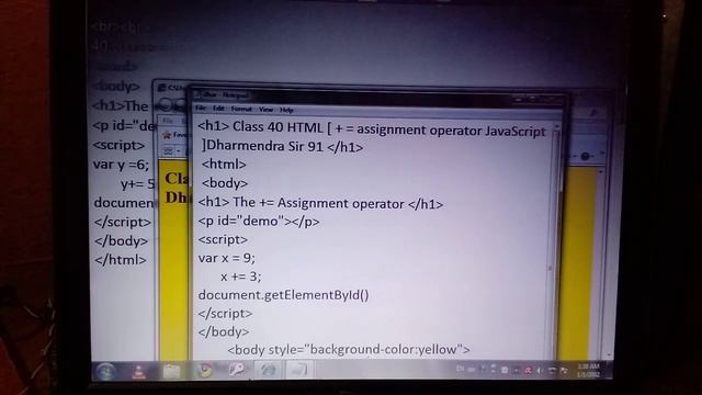 class 40 html += assignment operator Java script смотреть онлайн