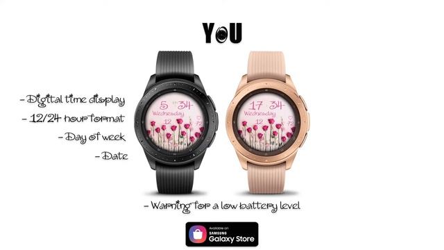 [YoU] Rose Flowers Watch Face смотреть онлайн