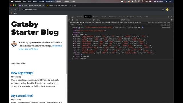 Fetching Dynamic Data with Gatsby.js смотреть онлайн