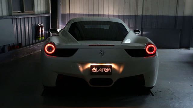 Ferrari 458 spitting fires from HELL with Armytrix titanium X-pipe exhaust system! смотреть онлайн