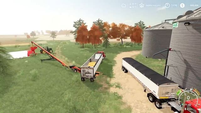 Out of bin space! Using Akron Grain Bagger to store excess corn - MN Millennial Farmer map - EP61 смотреть онлайн