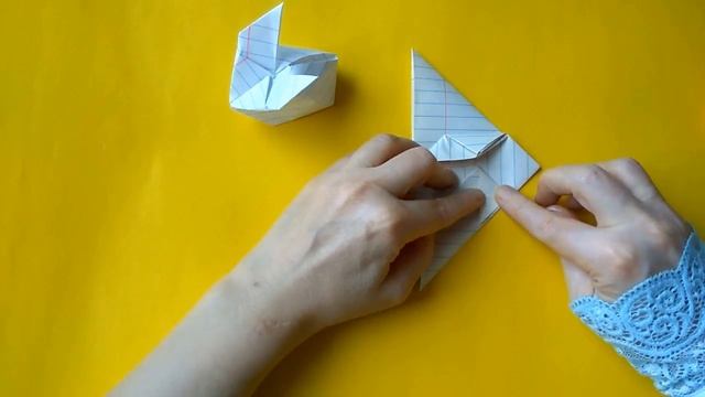 Зайчки надувной оригами,как сделат надувного зайчика из бумаги смотреть онлайн