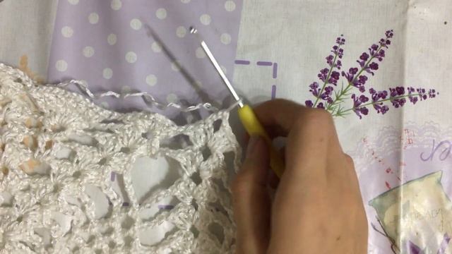 Круглая скатерть крючком