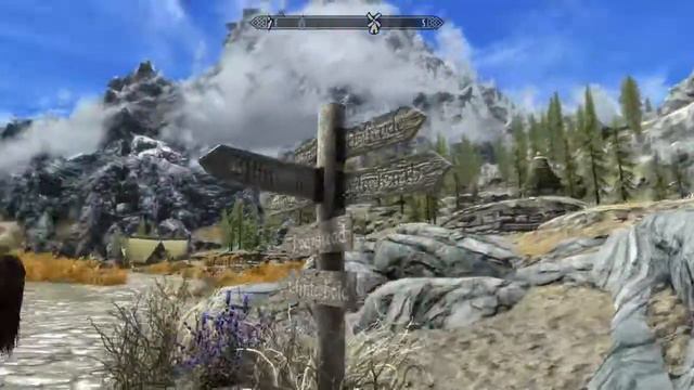 Skyrim PS4 Dolomite Lighting And Weather Mod. You Can Read The Signs !