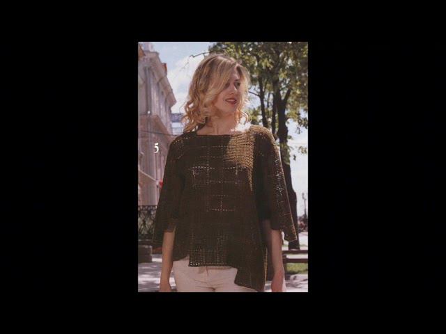 Стильные и элегантные пуловеры крючком смотреть онлайн