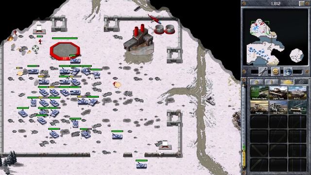 Red Alert Aftermath Remastered 4K - Allies Mission 1: Harbor Reclamation - Hard Difficulty смотреть онлайн