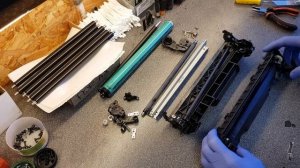 Добыча ценных металлов из катриджей или как заработать на них // Toner cartridge scrap metal