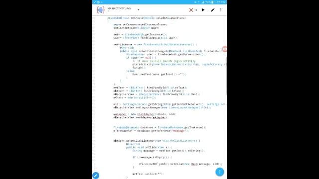 Creating a Simple chat app in firebase using AIDE смотреть онлайн