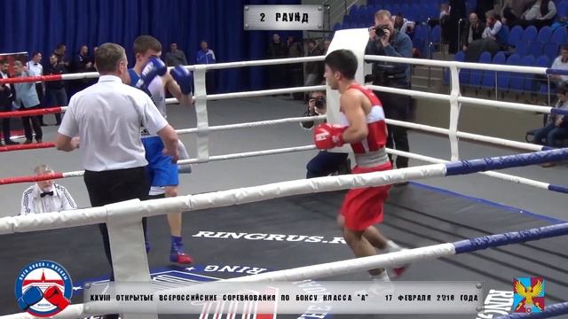 28-ой Турнир по боксу класса «А» памяти МС Ю. Капитонова и В. Кузина (ФИНАЛ-2018 г.) до 60 кг. (1) смотреть онлайн
