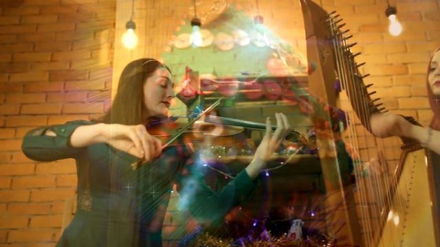 We Wish You A Merry Christmas || harpviolin cover смотреть онлайн