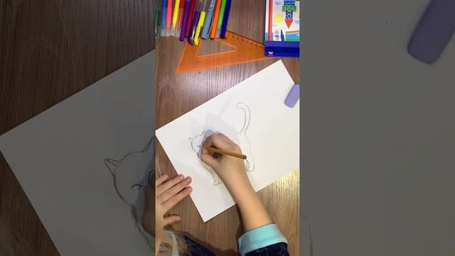 Как нарисовать КОТИКА | How to draw a CAT смотреть онлайн