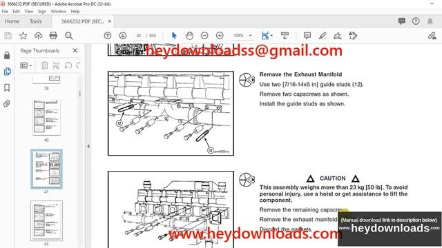 Cummins QSK19 Series Engine Shop Manual - PDF DOWNLOAD смотреть онлайн
