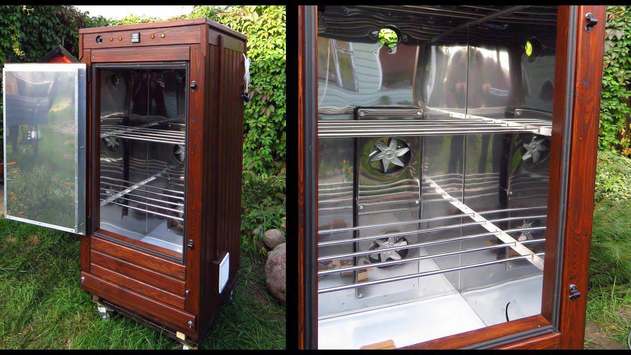 Коптильный шкаф для холодного и горячего копчения смотреть онлайн