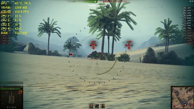 World of tanks | i5-4590 | GTX 970 | 1080P | FPS Test смотреть онлайн