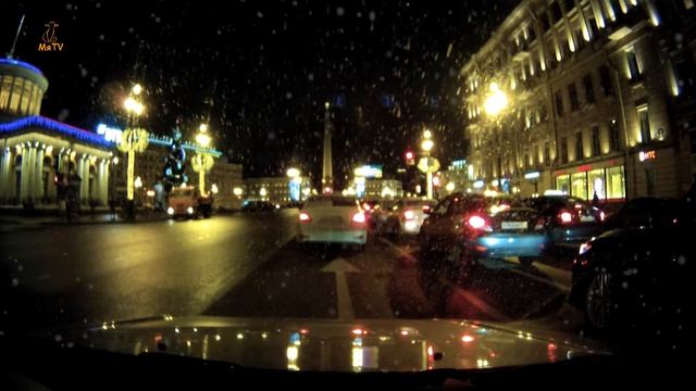 Новогодний Невский проспект, Санкт-Петербург 2019 // Nevsky prospect St. Petersburg смотреть онлайн