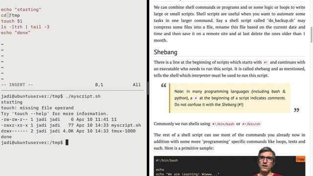 LPIC 1 - 052 - 105.2 - 1/2 - Shell scripting; shebang, argument variables, run bash scripts смотреть онлайн