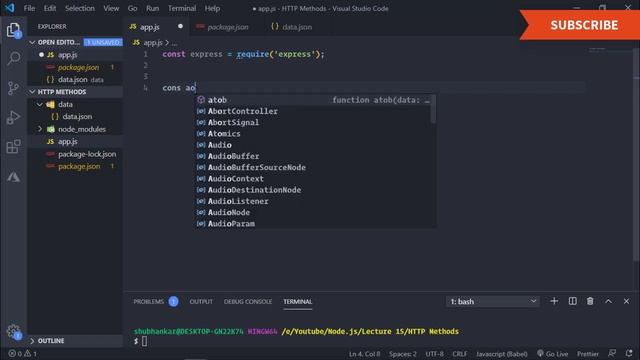 Handling GET requests in Express - Lecture 15 | Hindi and English смотреть онлайн