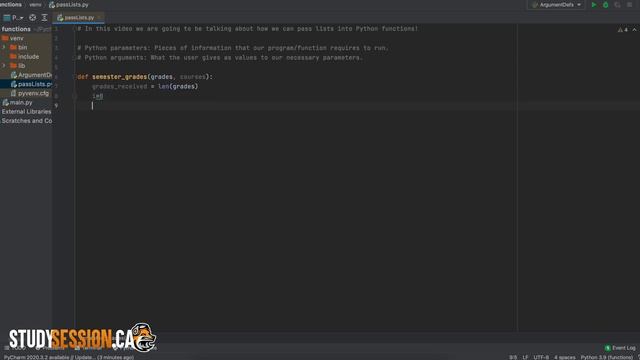 Passing Lists To Functions In Python смотреть онлайн