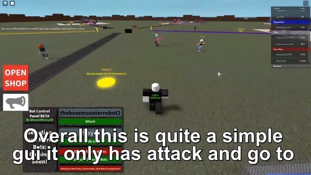 Roblox Script Showcase Episode#1467/Bot Control Gui смотреть онлайн