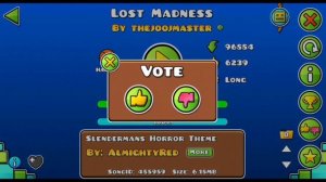 «Lost Madness» и «Lostlocked», два страшных уровня из Geometry Dash