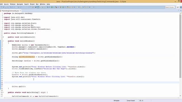 8 - 3 - Switching to Windows or Tabs [Selenium-Java-Basic-To-Expert] смотреть онлайн