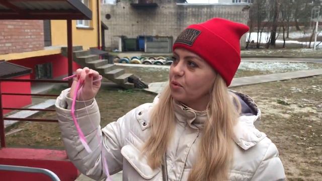 Разнокалиберная гирлянда из дабл стафф. Монтаж на улице. Alla Veselka. смотреть онлайн