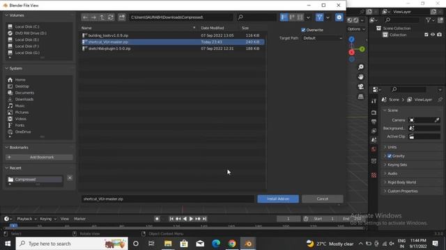 How To Fix Shortcut Key Adon In Blender 3.3.0|| How to Enable Shortcut Key Adon In Blender In Hindi смотреть онлайн