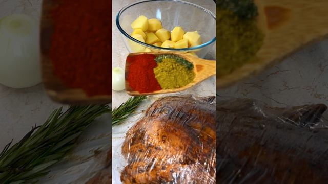 Быстрый ужин на 120ккал. Курица в особом маринаде. БЖУ: 19/15/0,1