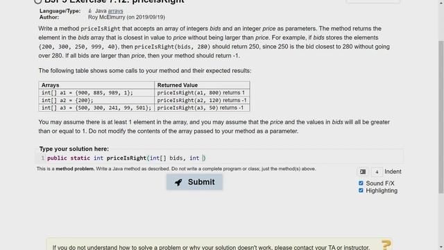 Exercise 7.12 (priceIsRight) Java Tutorial || Practice-It смотреть онлайн