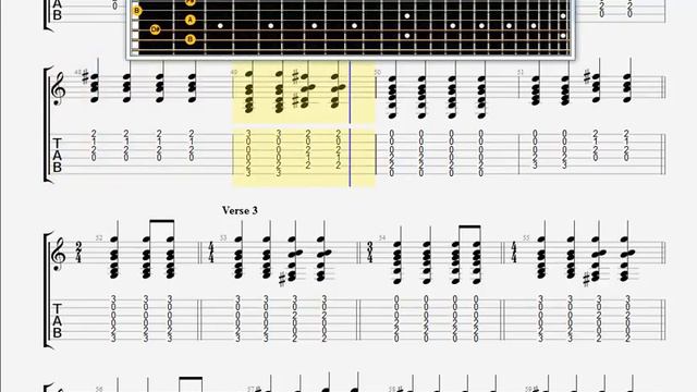 Beatles The All You Need Is Love GUITAR 2 TABLATURE смотреть онлайн