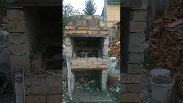 Мангал своими руками. Осталось только труба и очистка от раствора #своимируками #триугла #мангал