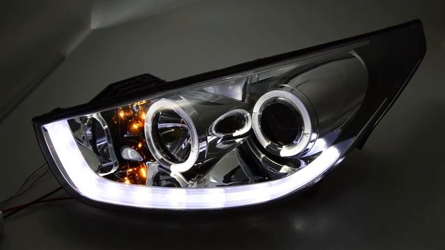 SW-LTube Scheinwerfer Hyundai IX35 chrome mit LED Lightbar SW-Tuning смотреть онлайн