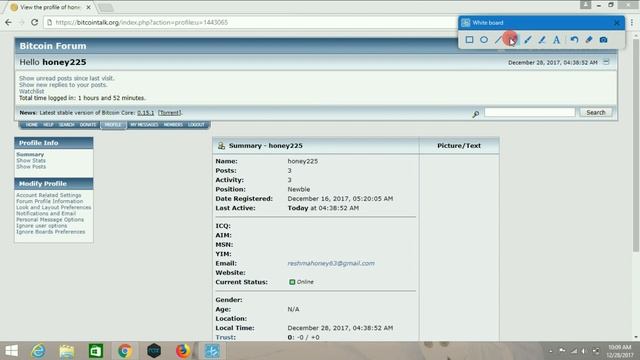 bitcointalk forum tutorial:how to see username and profile link and profile id so on смотреть онлайн