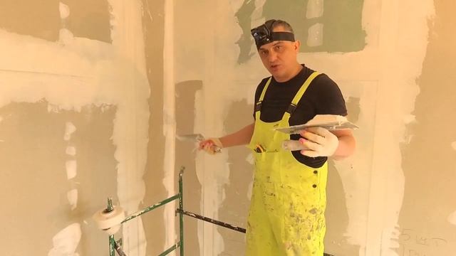 КАКК шпаклеиать ГИПСОКАРТОН часть вторая