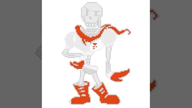 Papyrus pixel art drawing смотреть онлайн