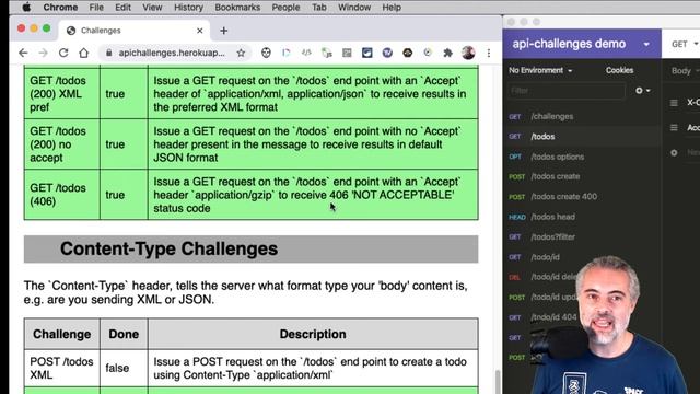 API Testing Challenge 19 - How To - GET todos Unsupported Accept Header 406 смотреть онлайн