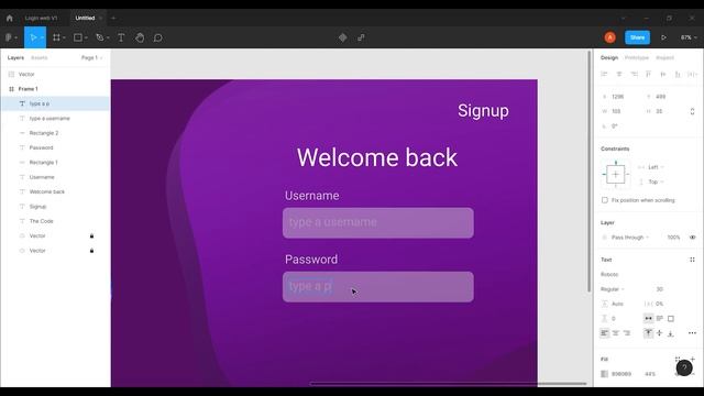 UI / UX login web смотреть онлайн